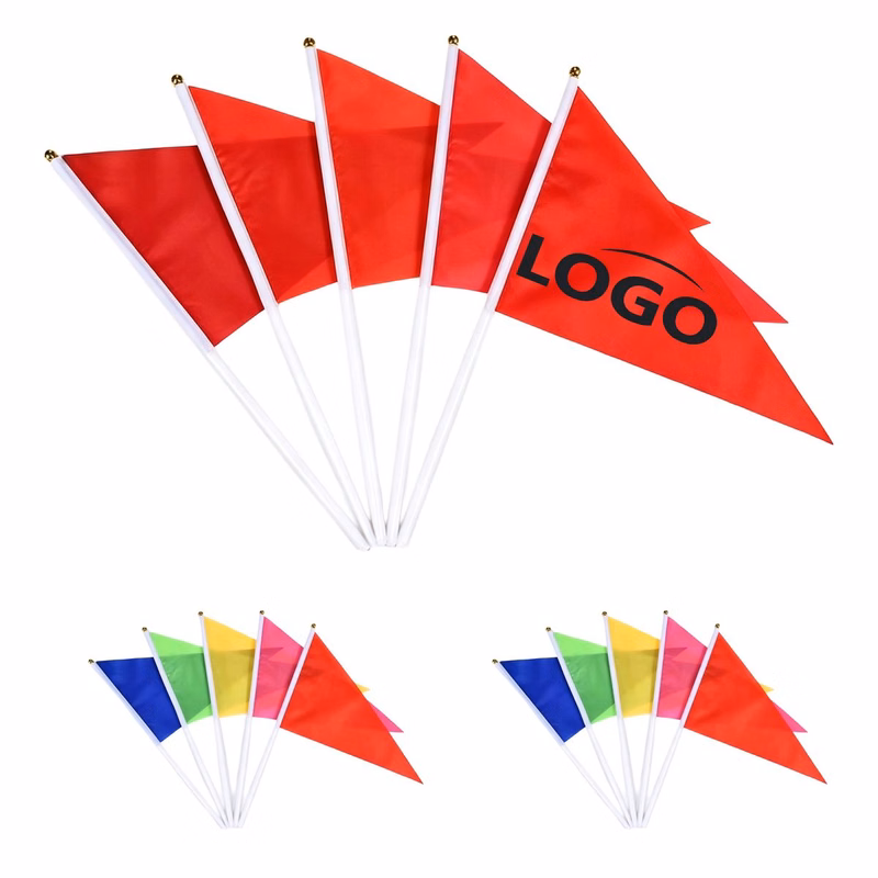 Triangular Hand Waving Flag