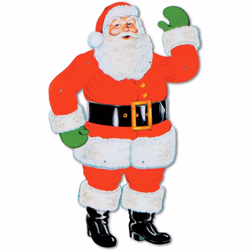 Jointed Santa Cutouts - 29"