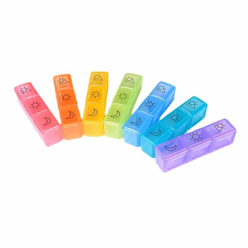 Portable Three-Compartment Mini Daily Medicine Box Daily