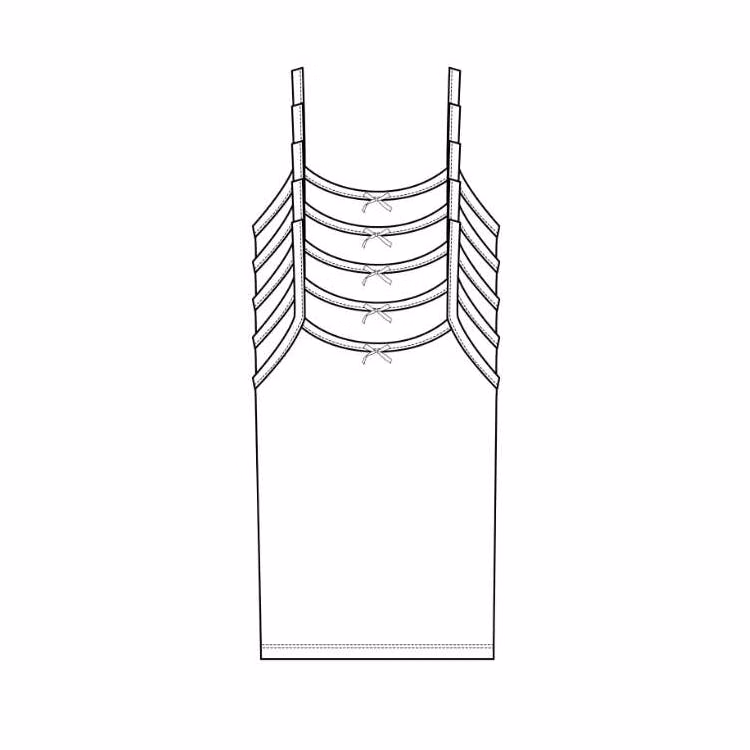 Girls' 5-Pack Camisoles - White Size 4-16