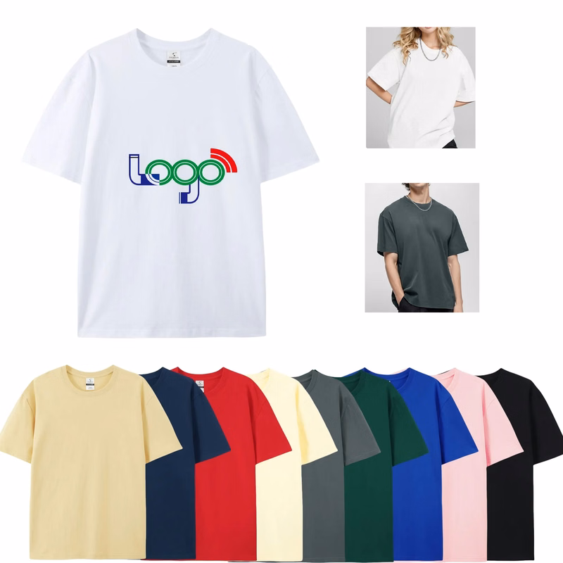100% Cotton Men's And Women's Short Sleeves MOQ10