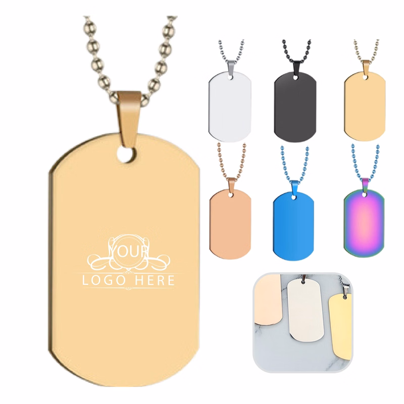Stainless Steel Dog Tag Key Pendant