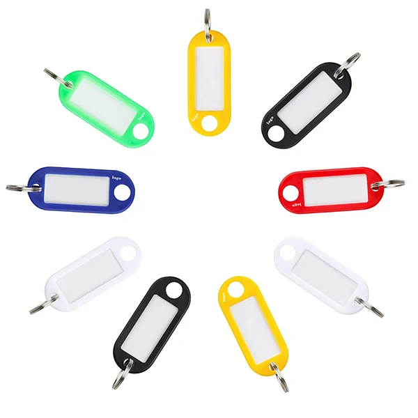 Plastic Keychain With Label 1