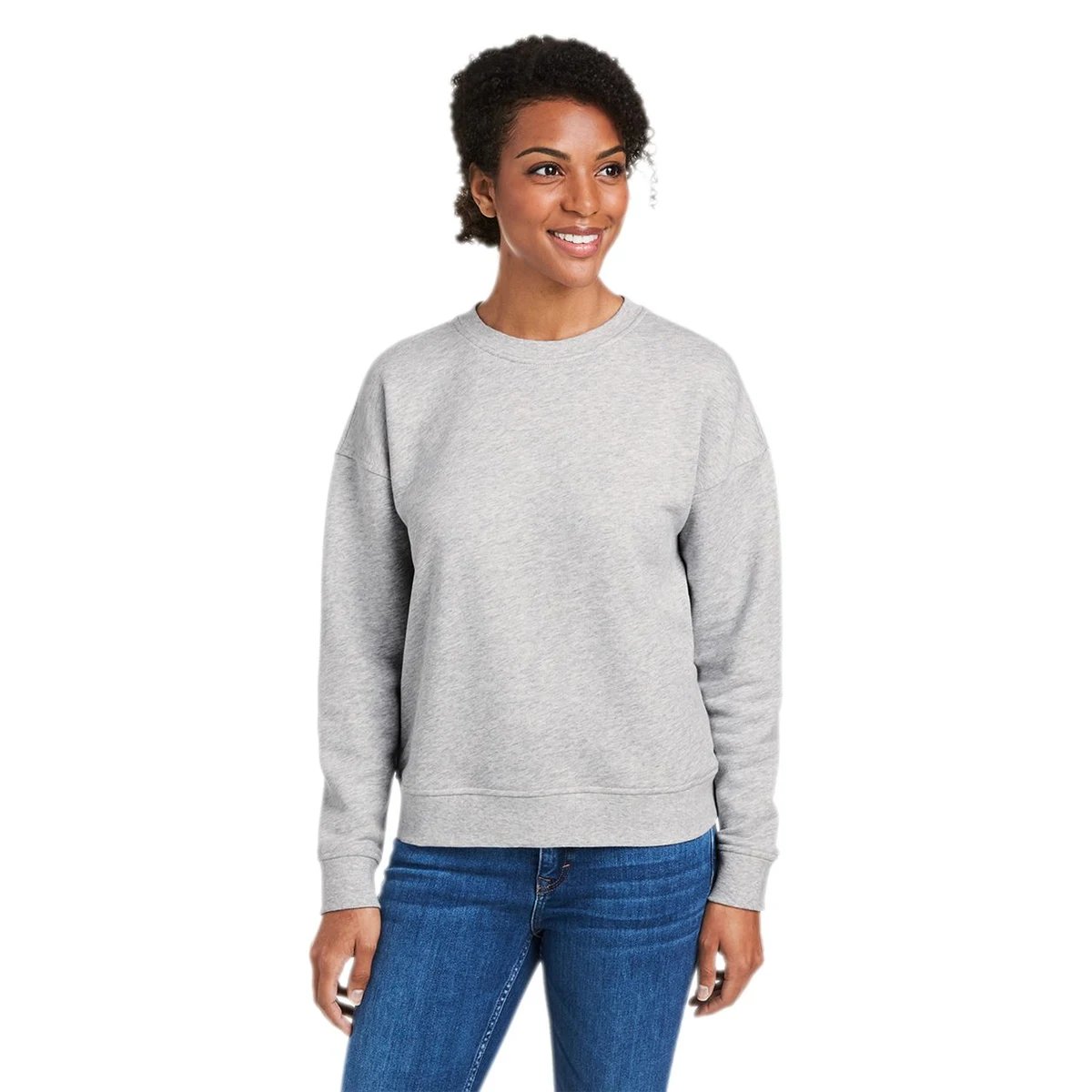 Women's Garment-Dyed Crewneck Sweatshirt - K002794 1