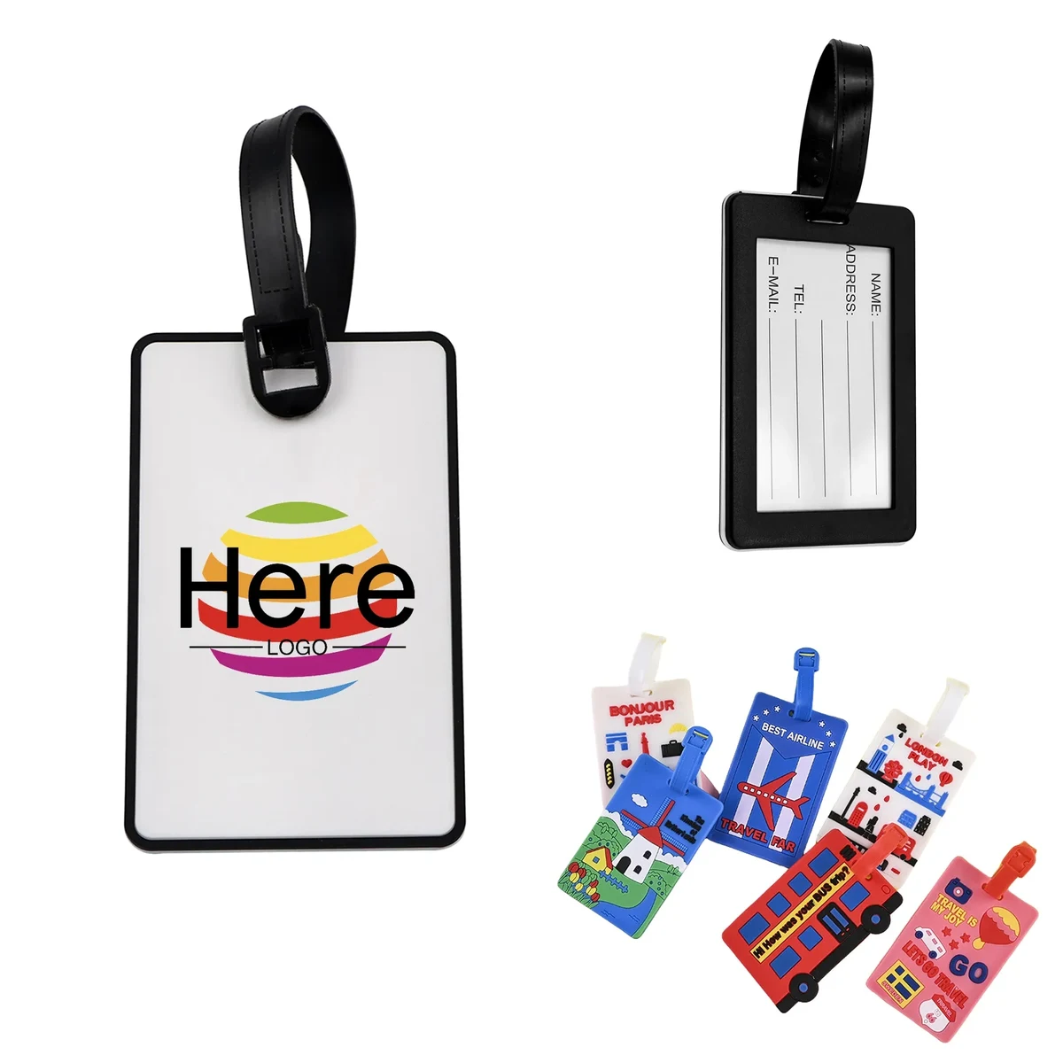 Rubber PVC Custom Luggage Tag 1