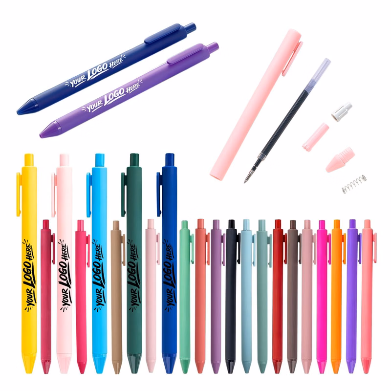 Smooth Macaron Retractable Ballpoint Pen for Everyday Use