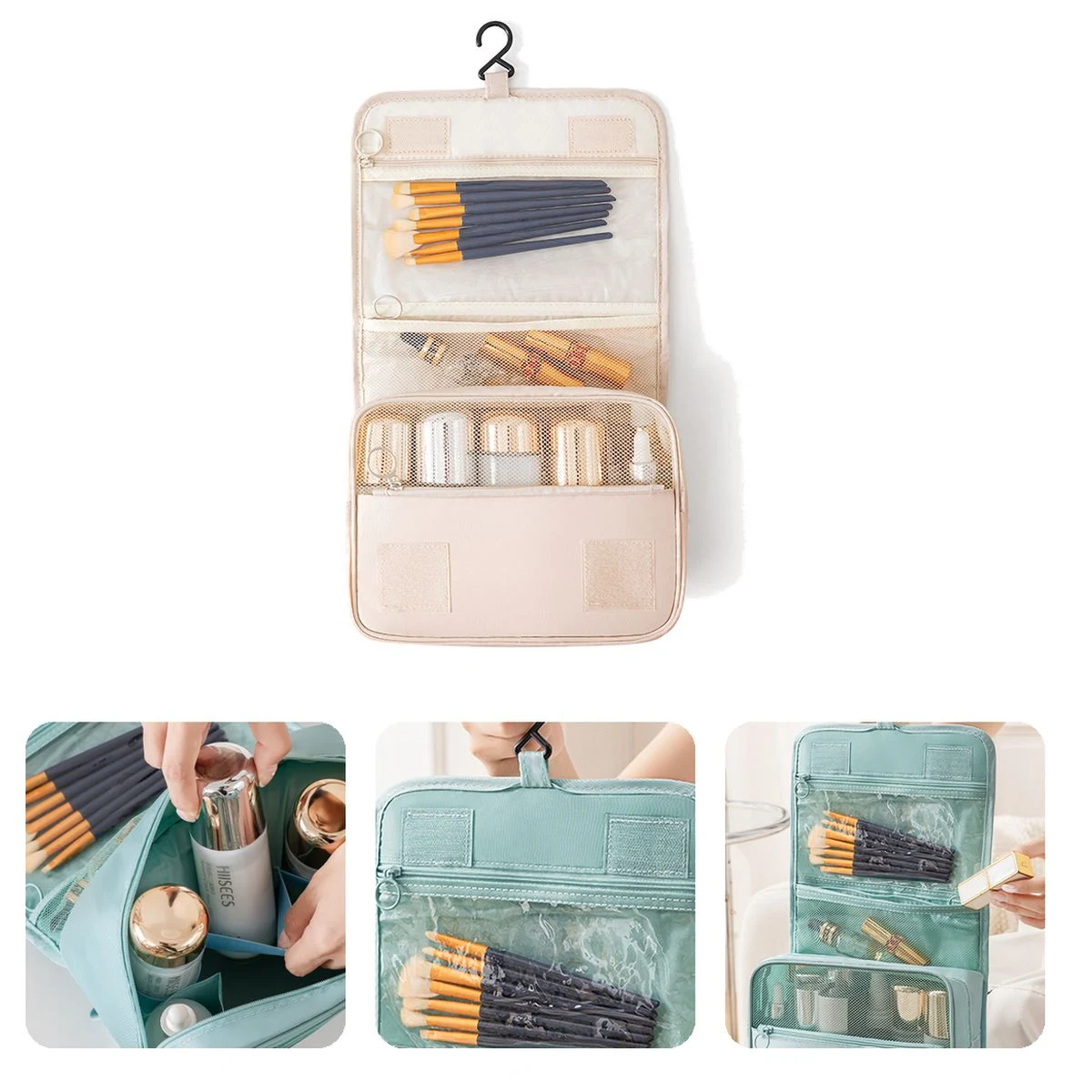 Water-Resistant Hanging Travel Cosmetic Bag 1