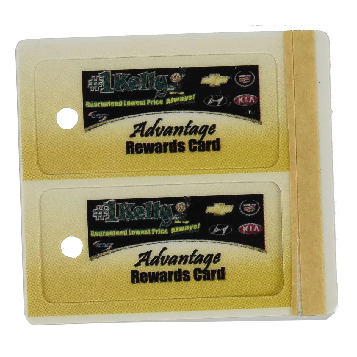 2.125"W x 1"H 2 Key Tag Combo 1