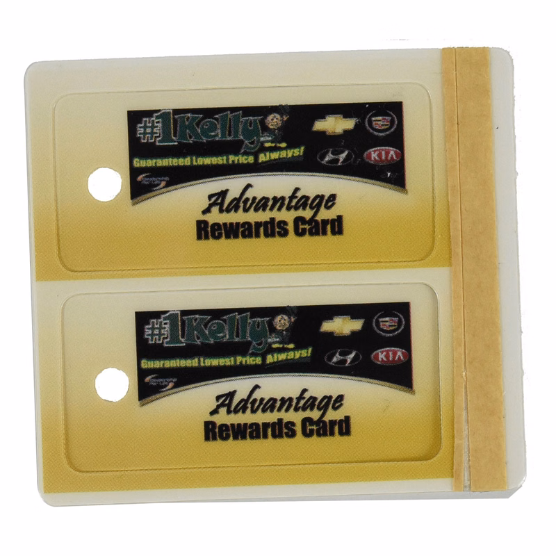 2.125"W x 1"H 2 Key Tag Combo