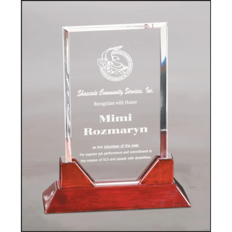 9 3/4" Prestige Rectangle Acrylic Award 1