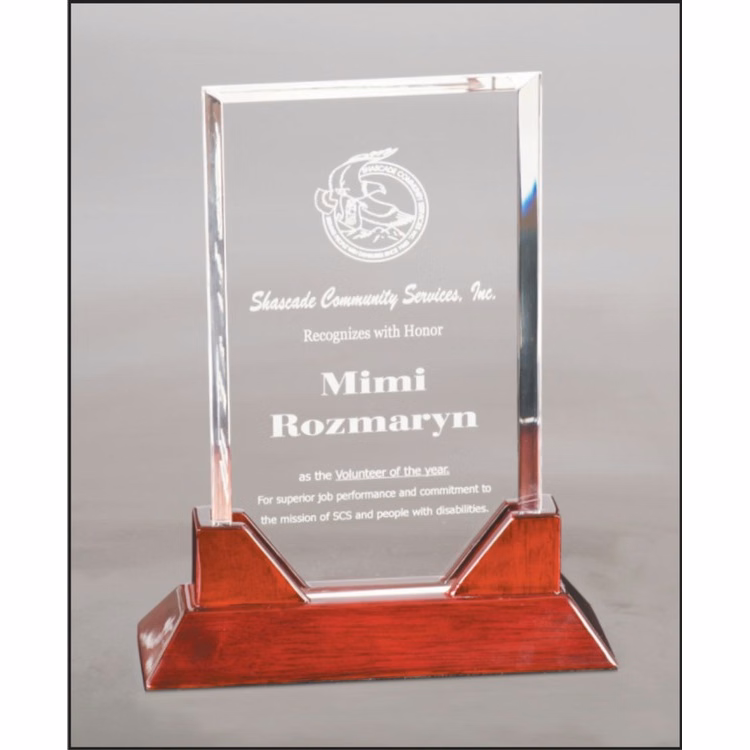 9 3/4" Prestige Rectangle Acrylic Award