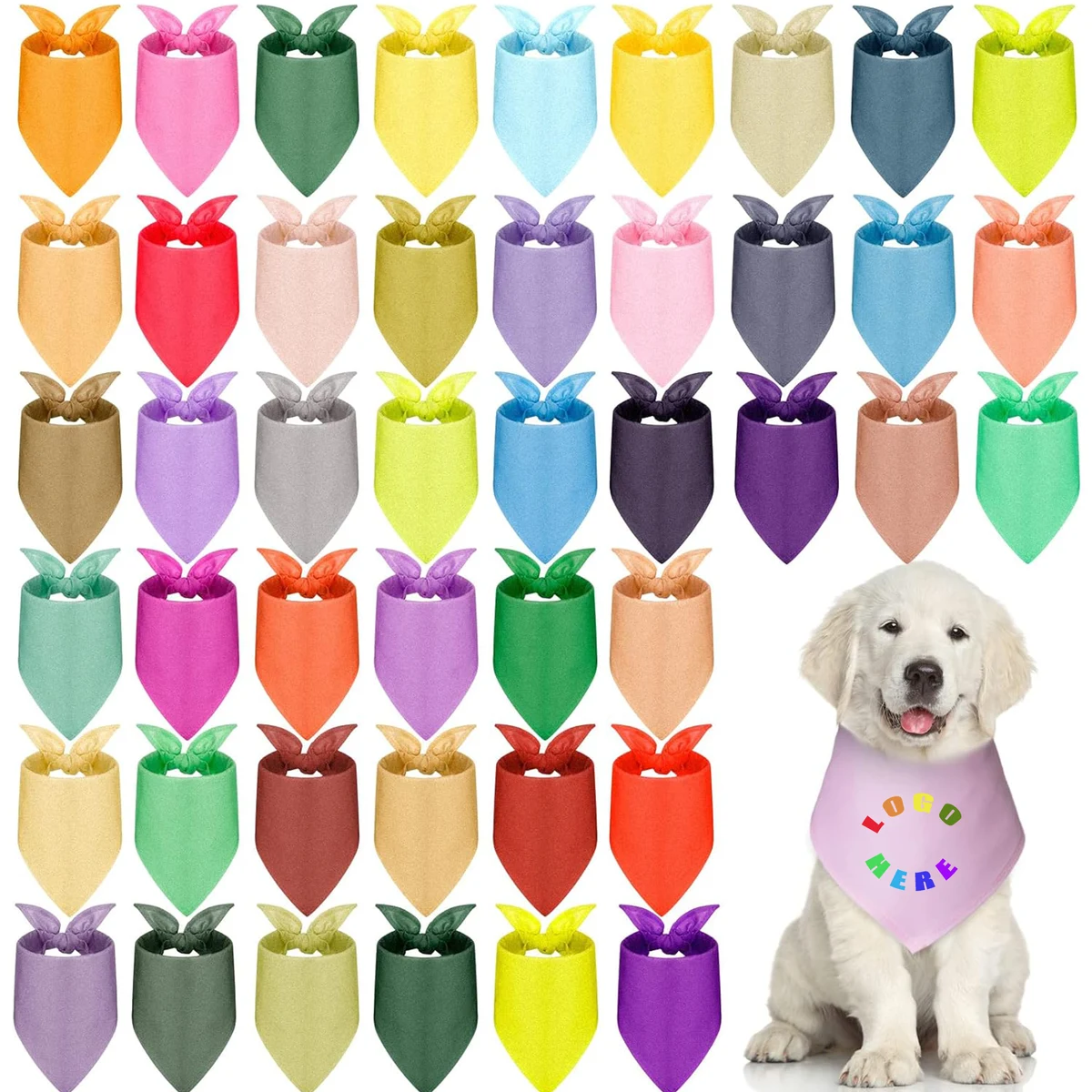 Pet Triangle Towel Saliva Bandana MOQ 50Pcs 1