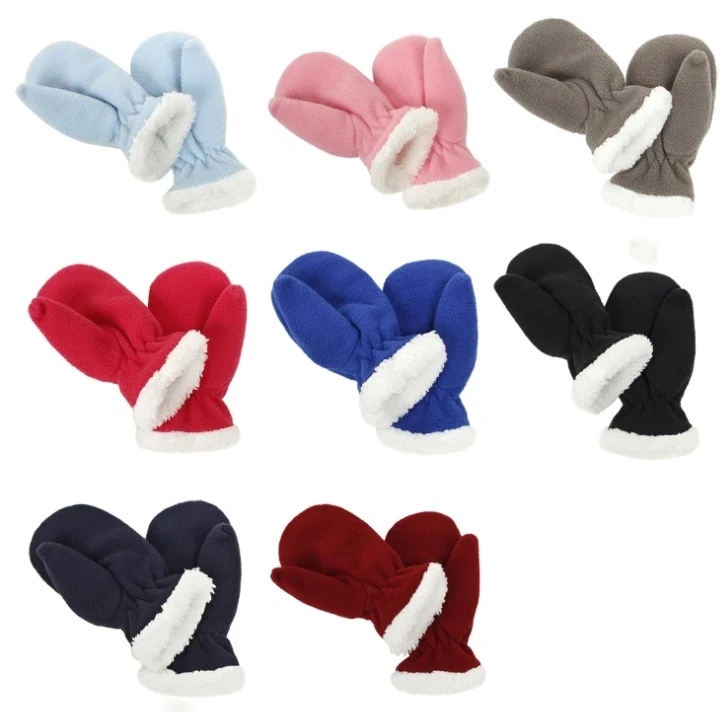 Winter Full Finger Fleece Mittens 1