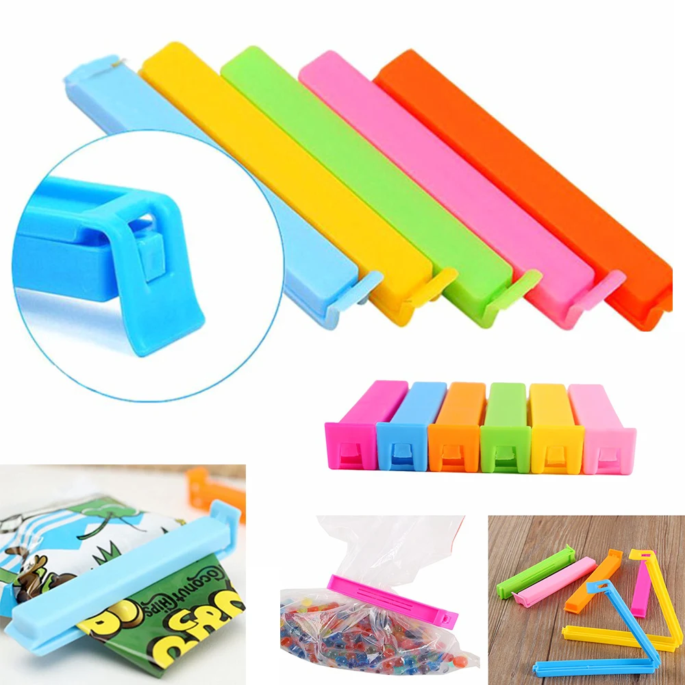 Plastic Food Sealing Clips For Kitchen 4 1/2" L 1