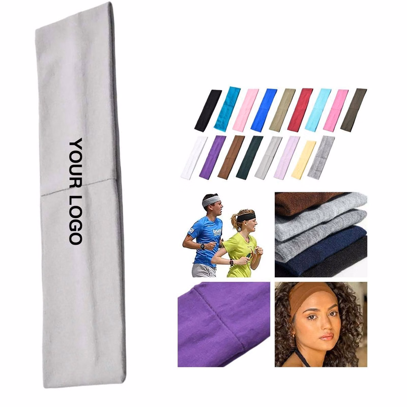 Breathable Cotton Blend Headband for Gym and Running