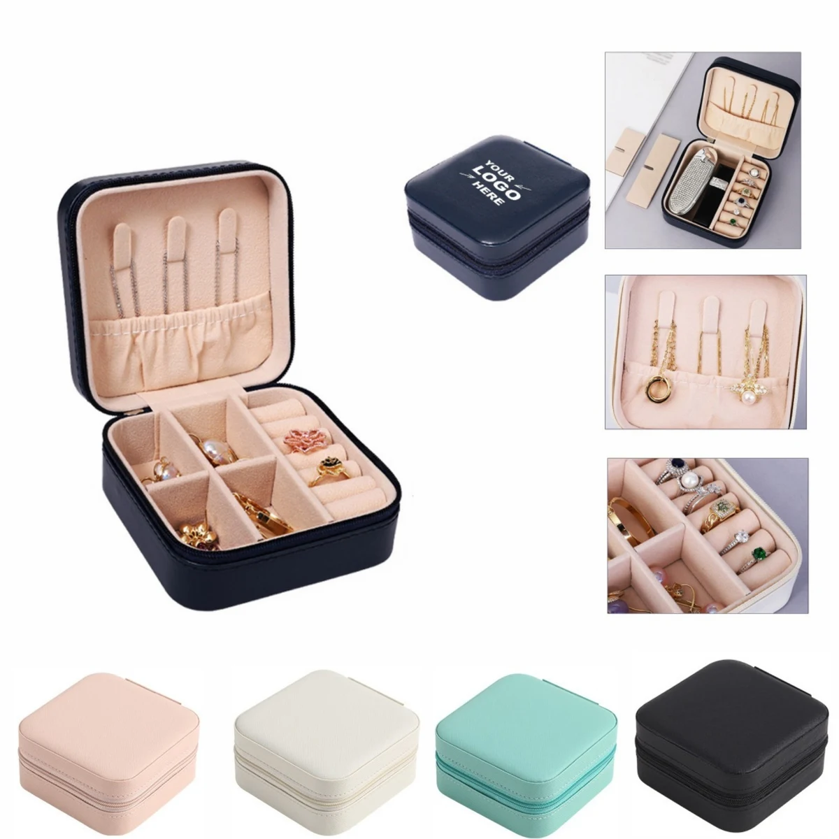 PU Leather Travel Jewelry Box 1