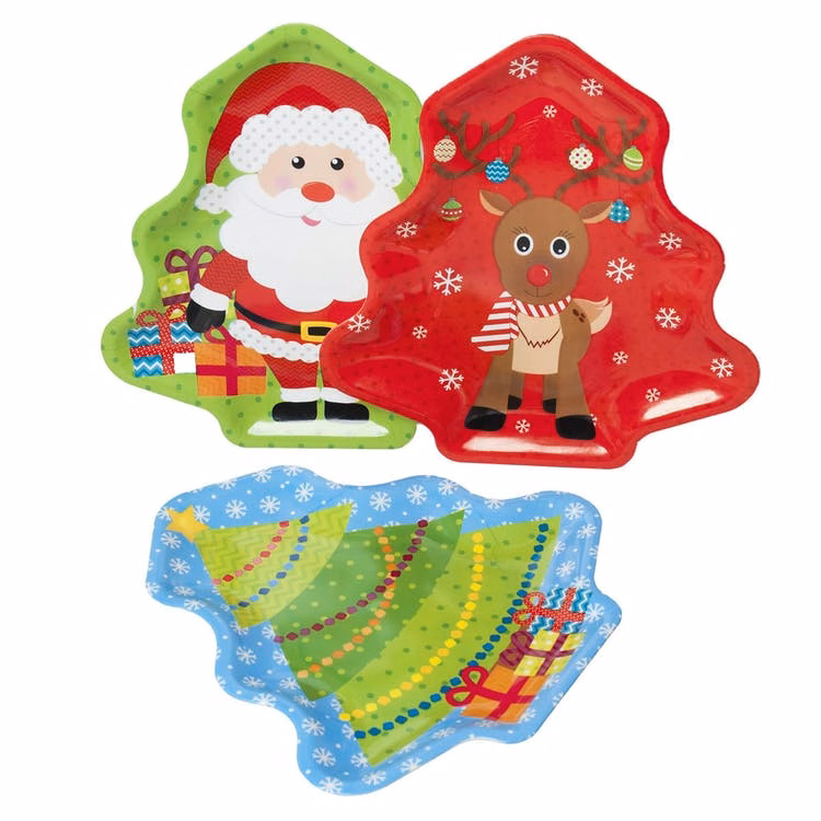 Christmas Serving Trays - 3 Designs Raised Sides