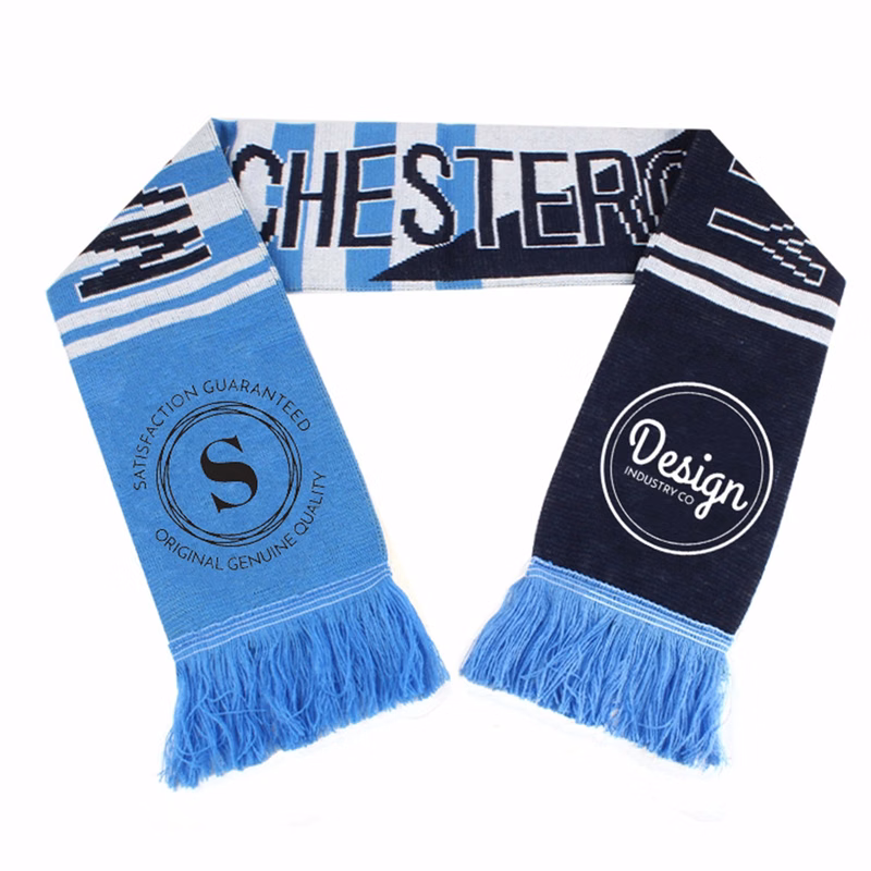 Winter Jacquard Soccer Knit Scarf