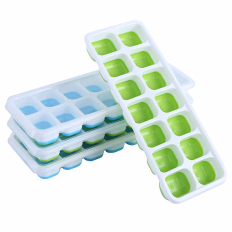 Easy Release Silicone 14-Ice Cube Trays