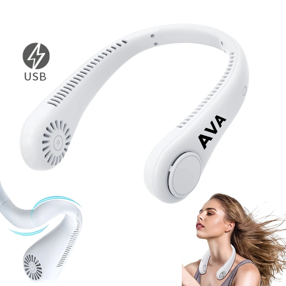 USB Rechargeable Neck Fan 1