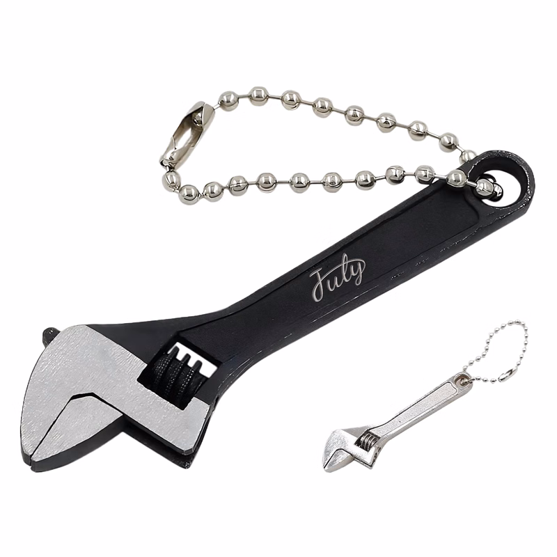 Mini Adjustable Wrench Keychain