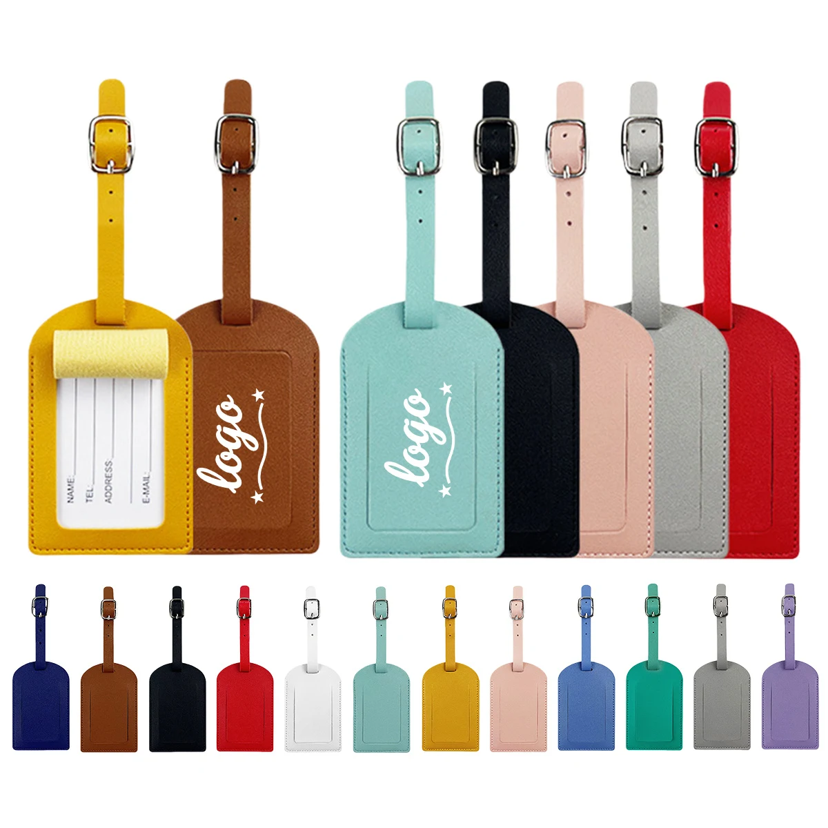 Minimalist Luggage Tag with Lanyard 1