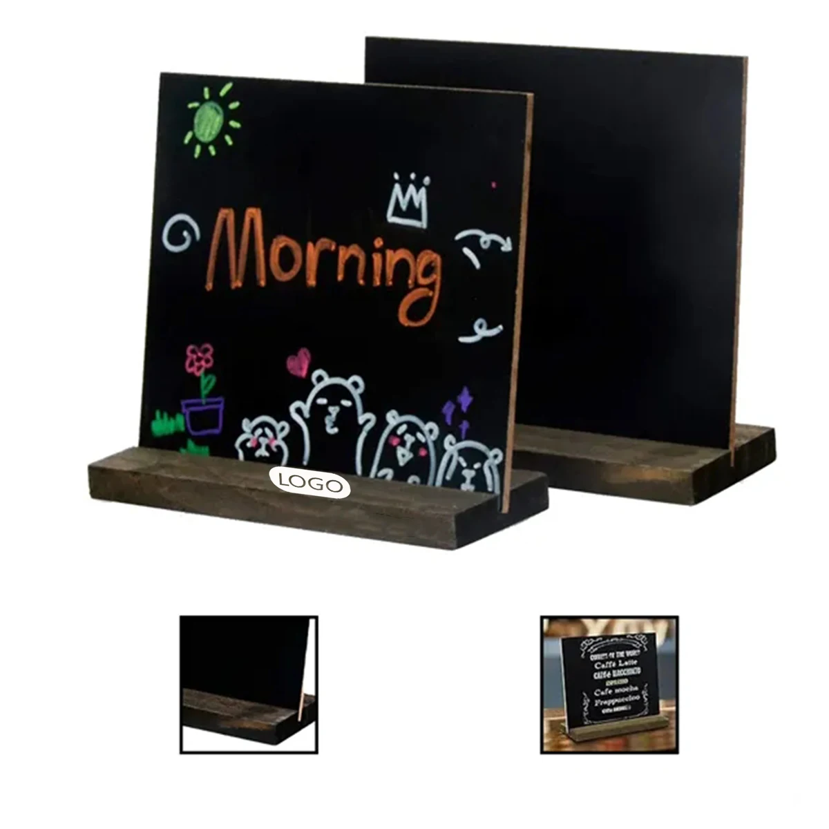 Chalk Message Board With Wood Foundation 1