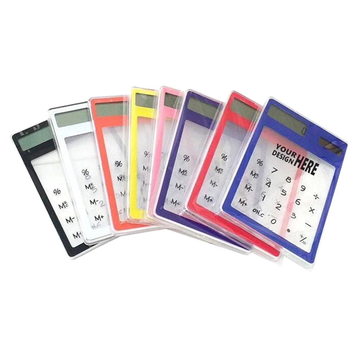 Solar 8 Digit Transparent Power Thin Calculator 1