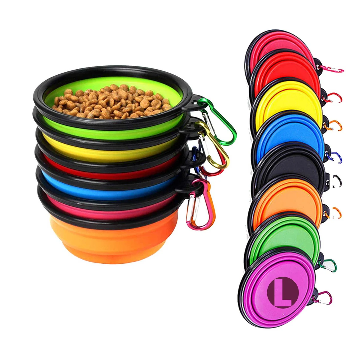 Foldable Feeding Watering Dish 1