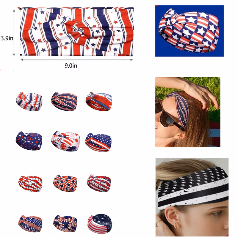Custom Sports Headband for USA Independence Day