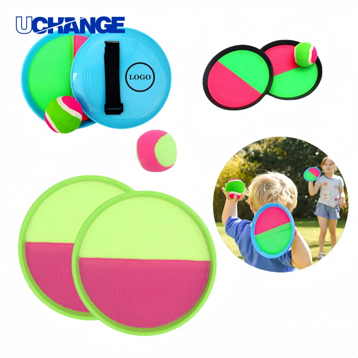Paddle Toss and Catch Ball Game Set for Outdoor Play 1