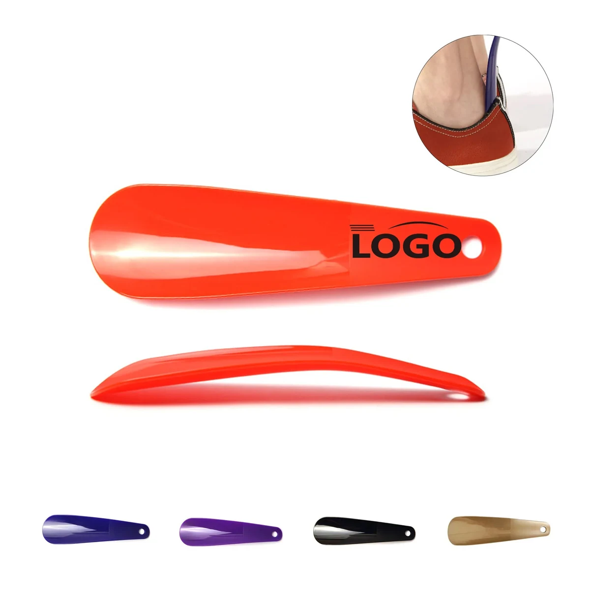 Portable Household Plastic Shoehorn 1