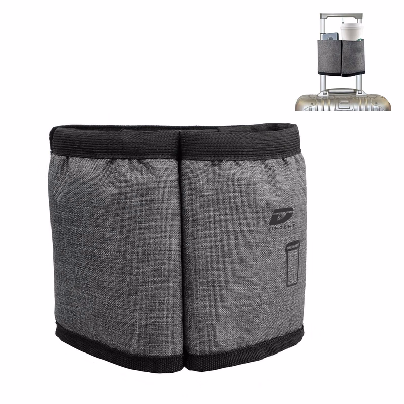 Portable Dual Drink Slots Luggage Travel Cup Holder