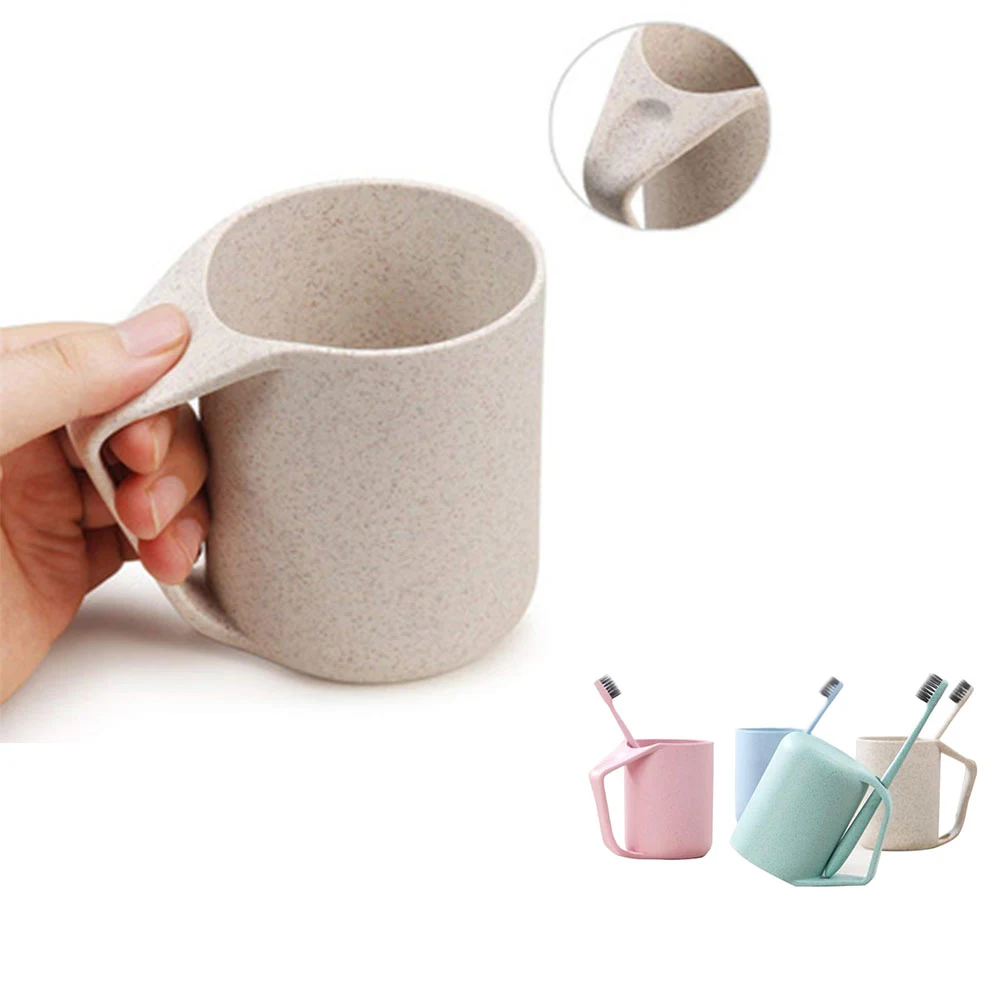 Wheat Straw Toothbrush Cup 12oz 1
