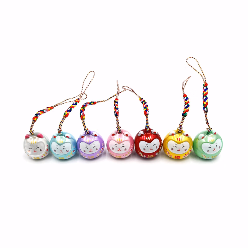 Japanese-style Bell Keychain With Custom Tag