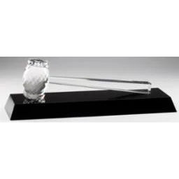Crystal Gavel On Black Crystal Base 1