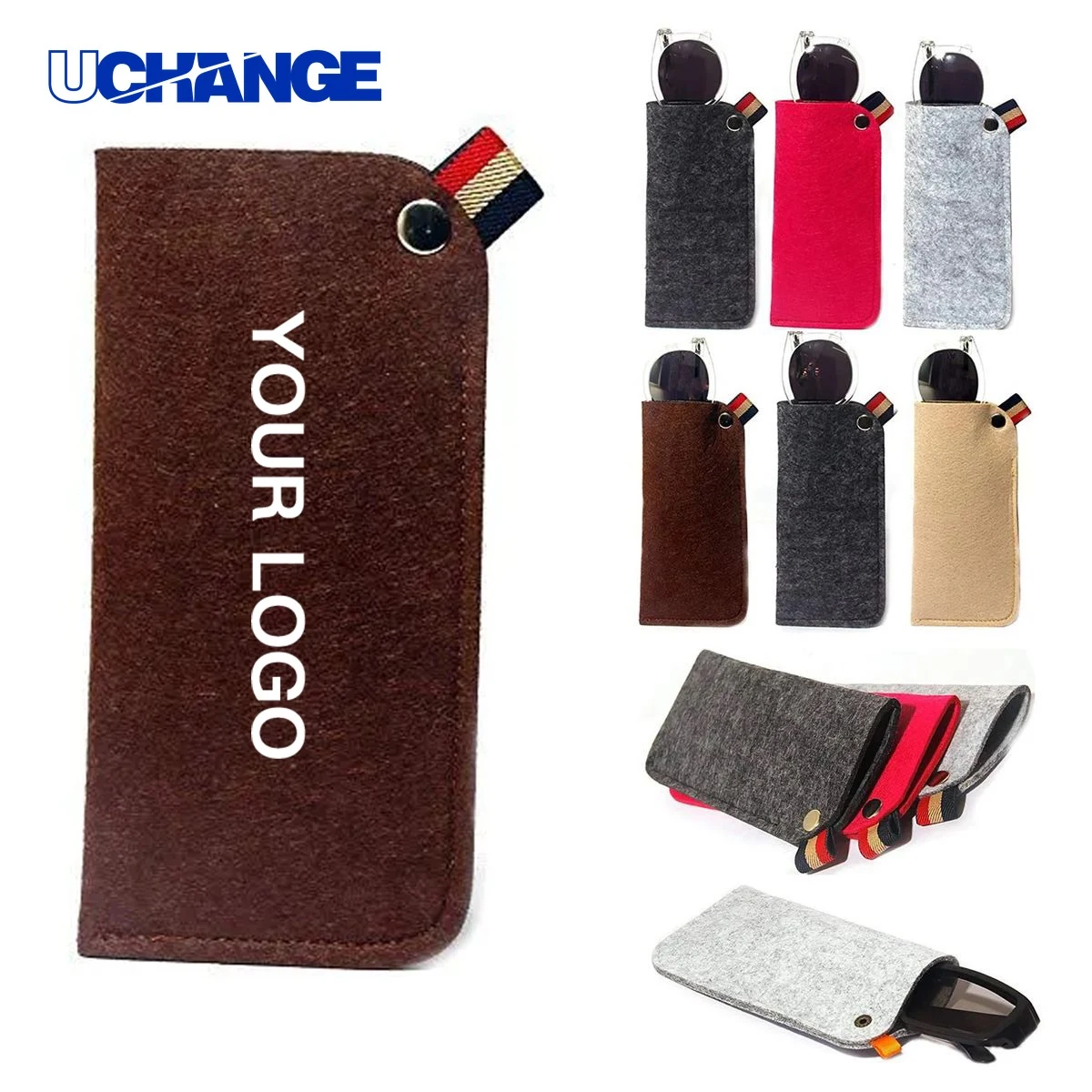 Felt Sunglass Sleeve with Soft Interior 1