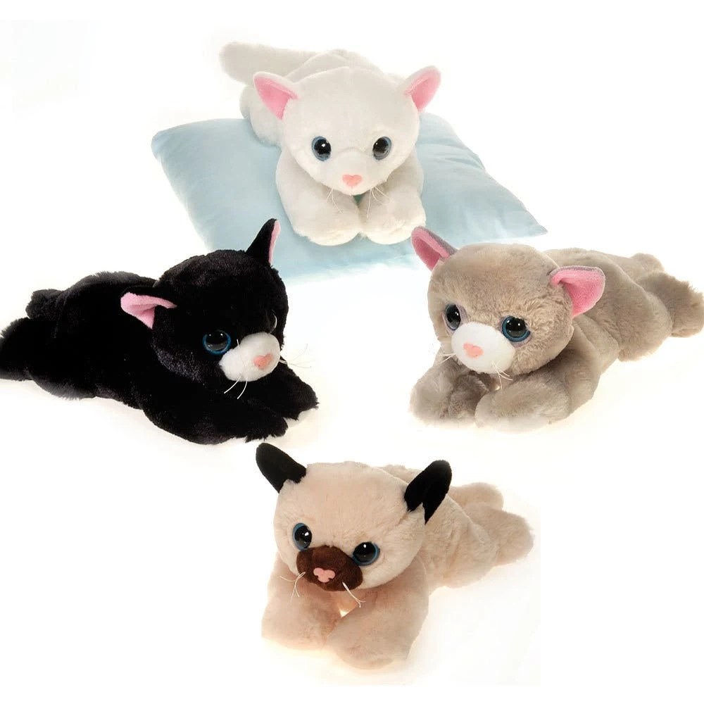 Lay Down Cat Plush Toys - 12" Assorted Styles 1