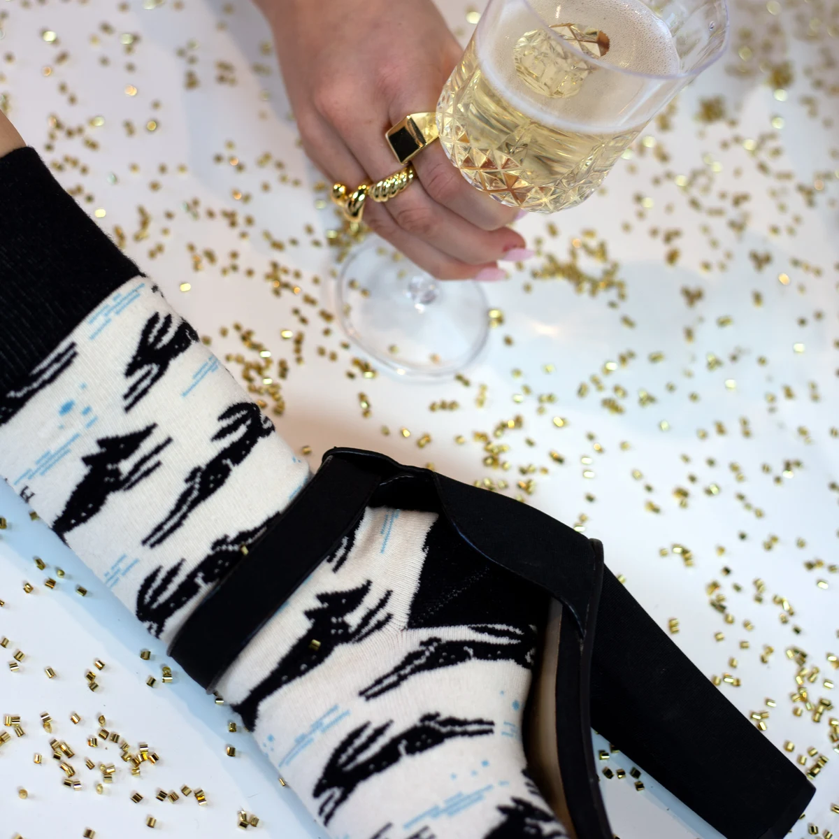 Patterned Birthday Socks - Celebratory Designs for Your Day - American Made 1