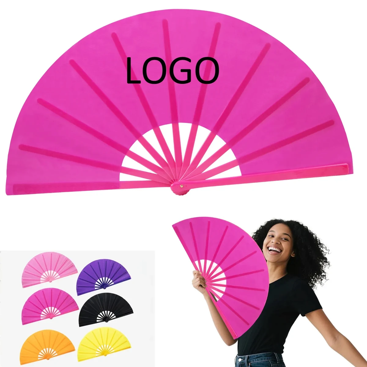 25 Inch Dance Folding Hand Fan 1