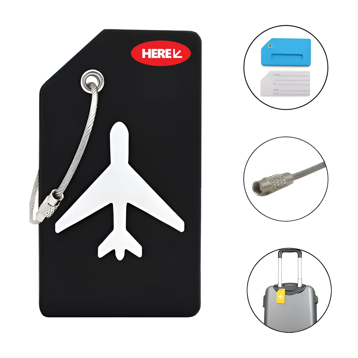 Silicone Luggage Tag Holder 1