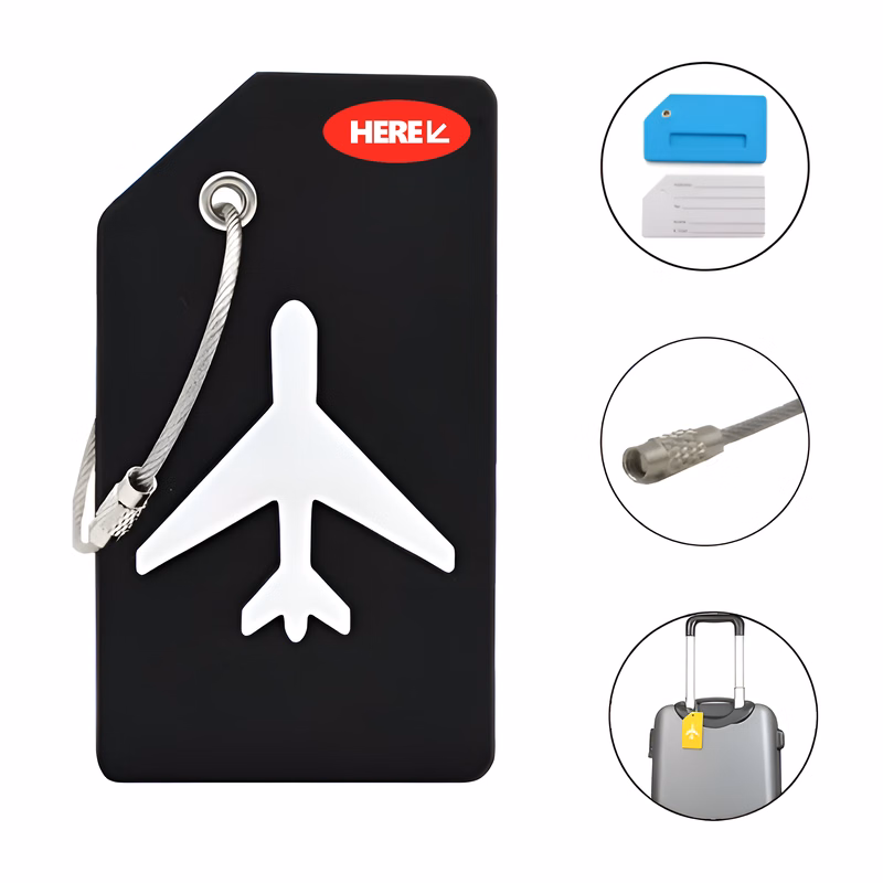 Silicone Luggage Tag Holder