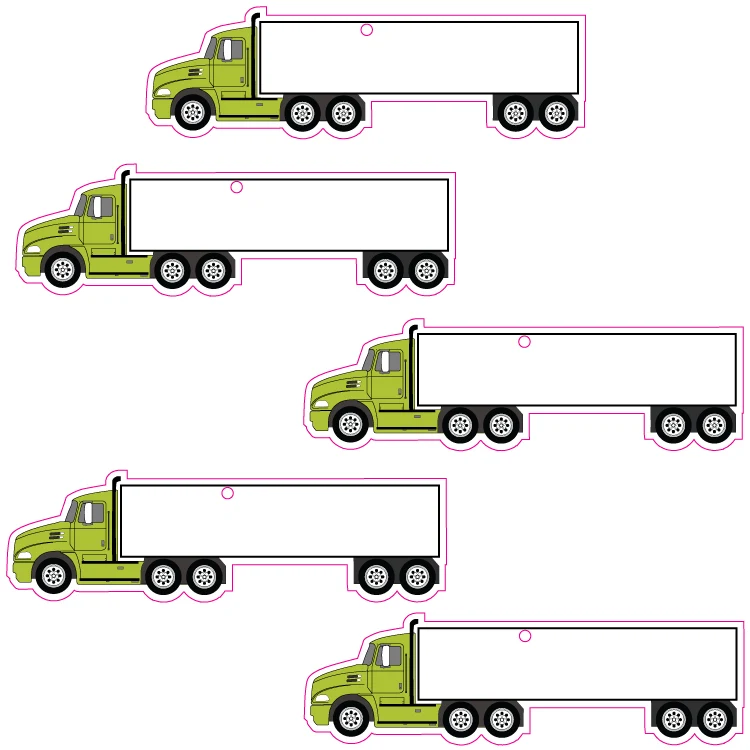 Truck Shape Custom Air Fresheners - Top 10 Scents 1