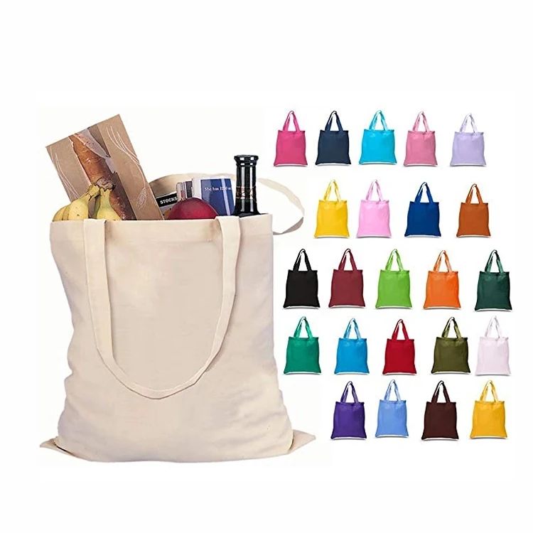 Cotton Colored Tote, custom tote bag with logo imprint 1