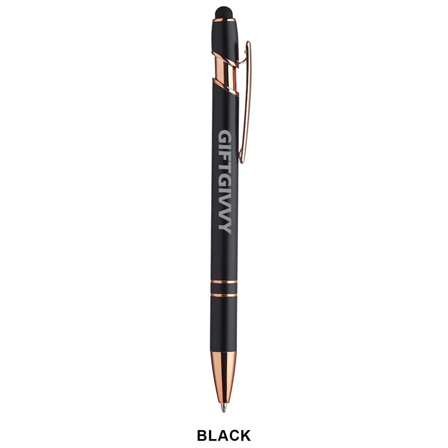 Majesty Stylus Pen with Rose Gold Trim 1