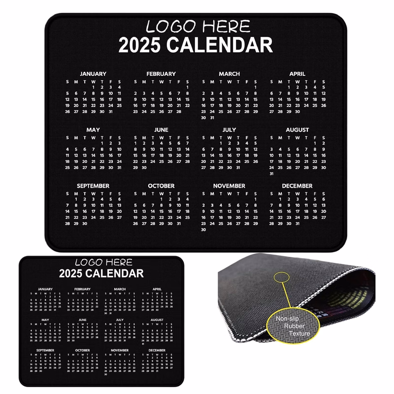 Ultra-Thin Calendar Mouse Pad