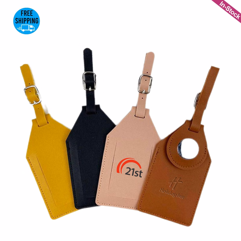 Vegan Leather Luggage Spotter Tags for Airtag Holder