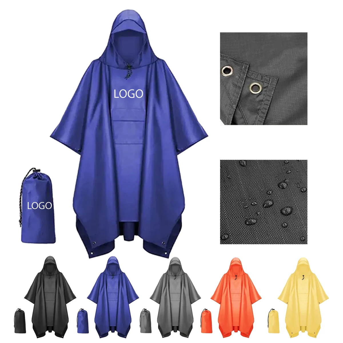 Breathable Polyester Raincoat for Men & Women 1