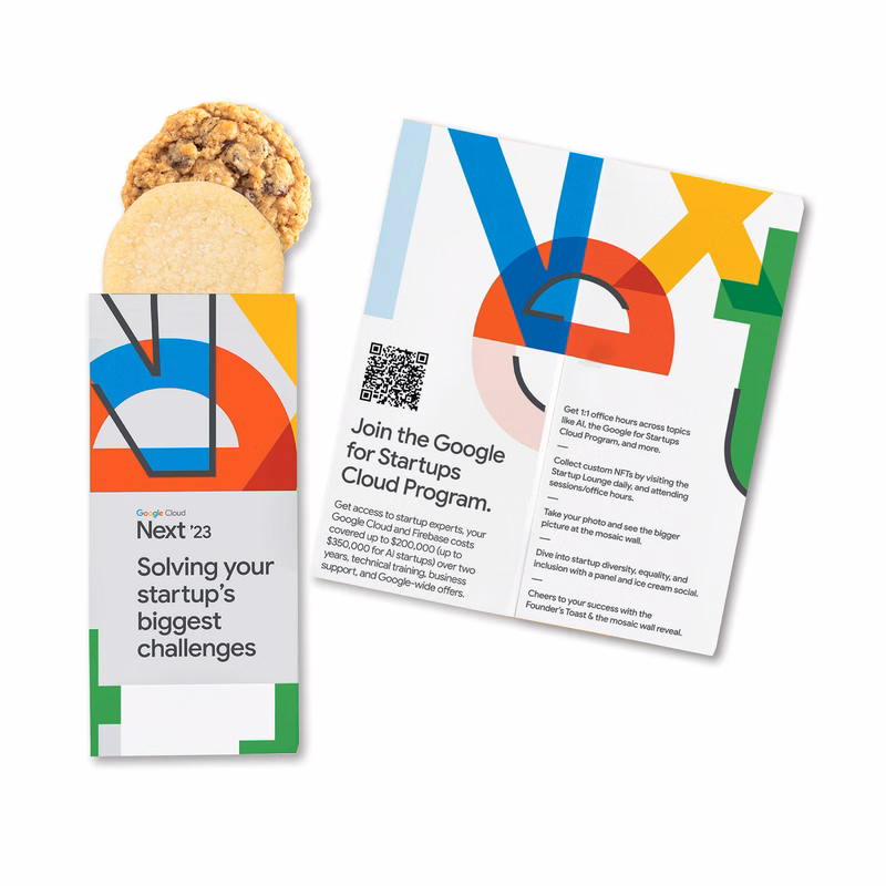 Full-Color Custom Sweeter Cards with Homestyle Cookie Duo