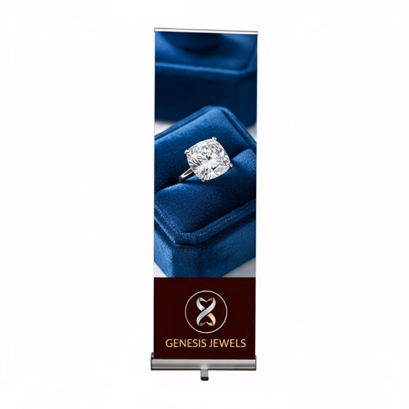 Standard Retractable Kit, Premium Film Retractable Banner Stand, 24" x 73"